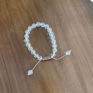 Elegant Clear Beaded Bracelet